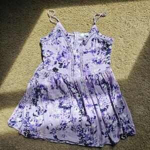 JustFab Purple Flower Dress